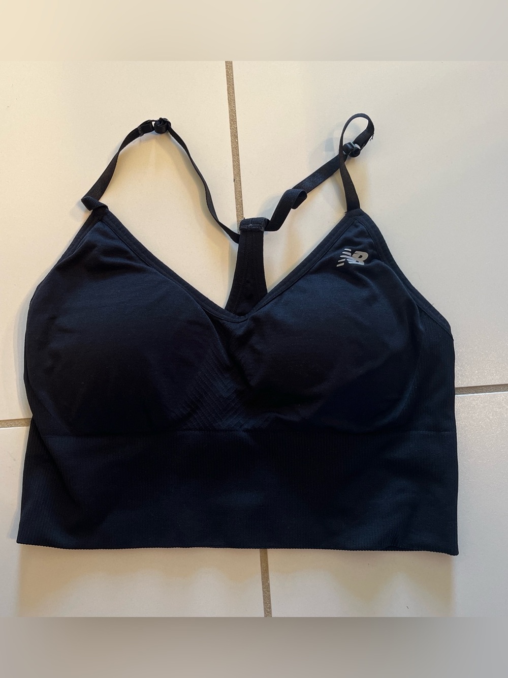 New Balance Women's Black Seamless Sports Bra